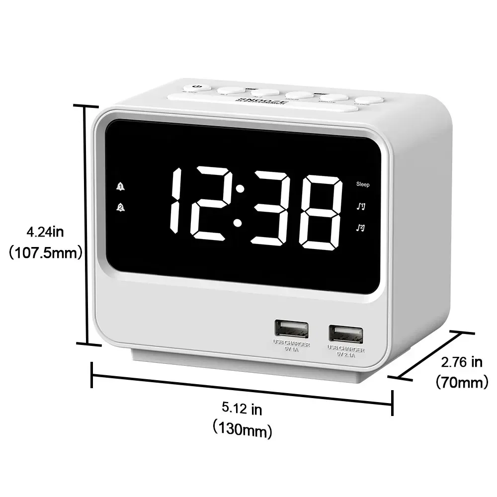 Despertador digital FM