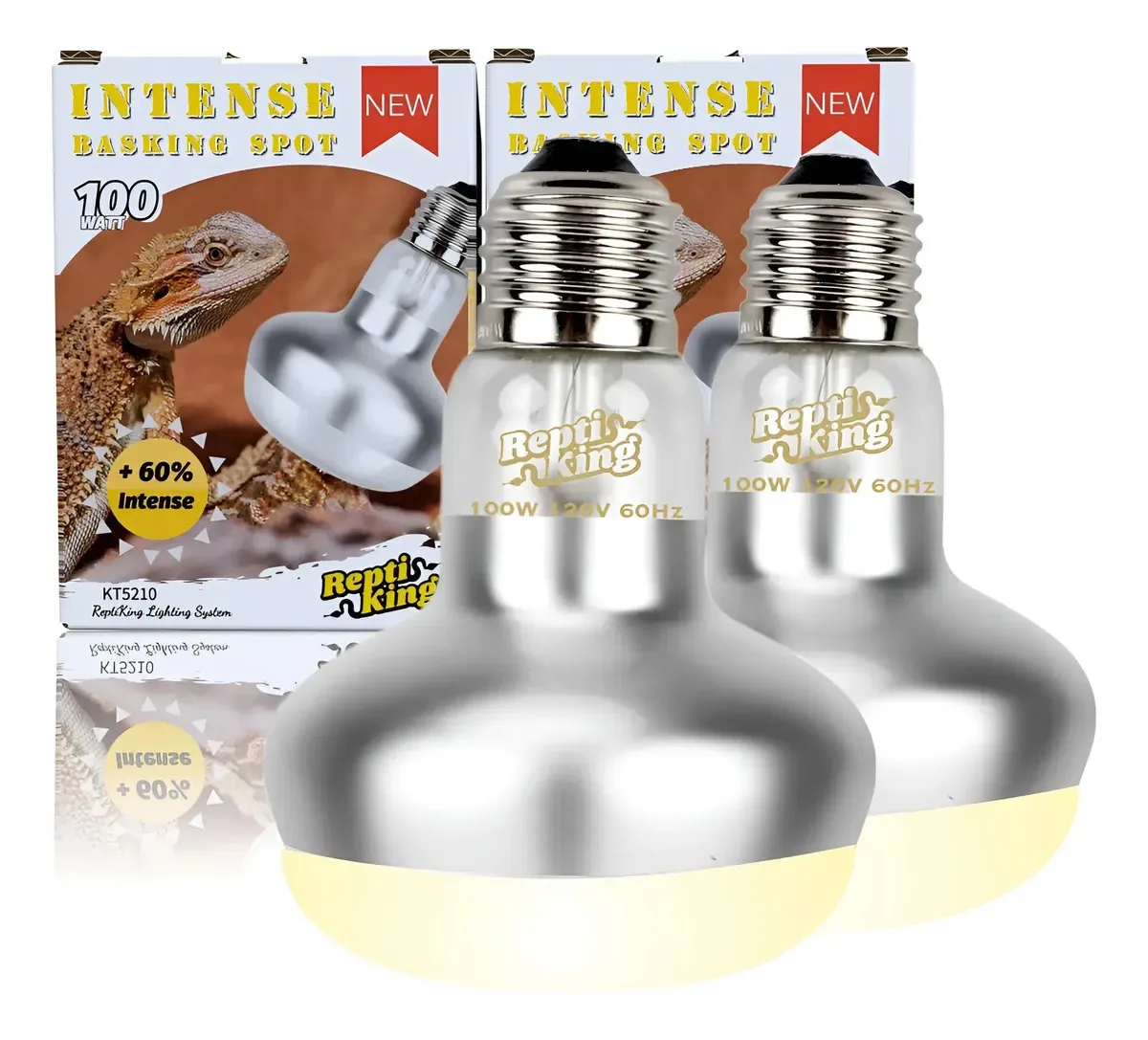 Luz de banho de sol para répteis, pacote com 2