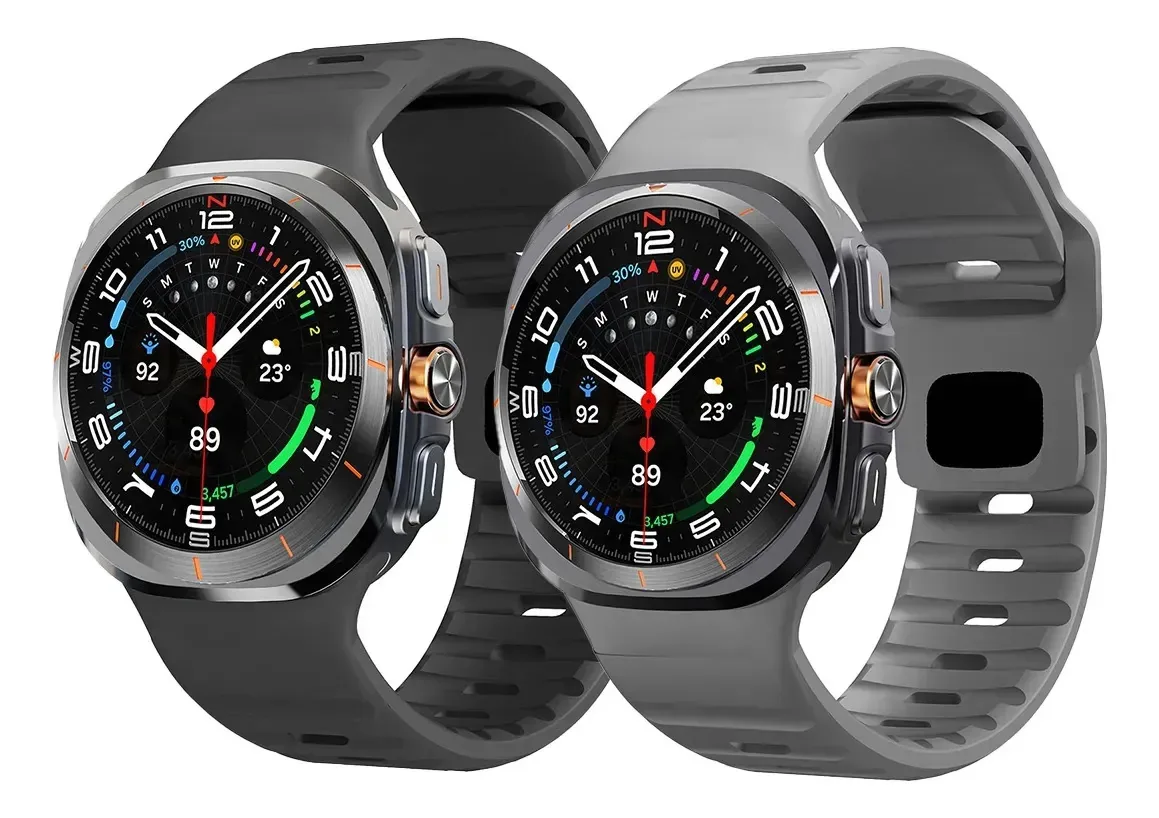 2 Pulseiras Para Samsung Galaxy Watch Ultra 47mm Silicone Group A