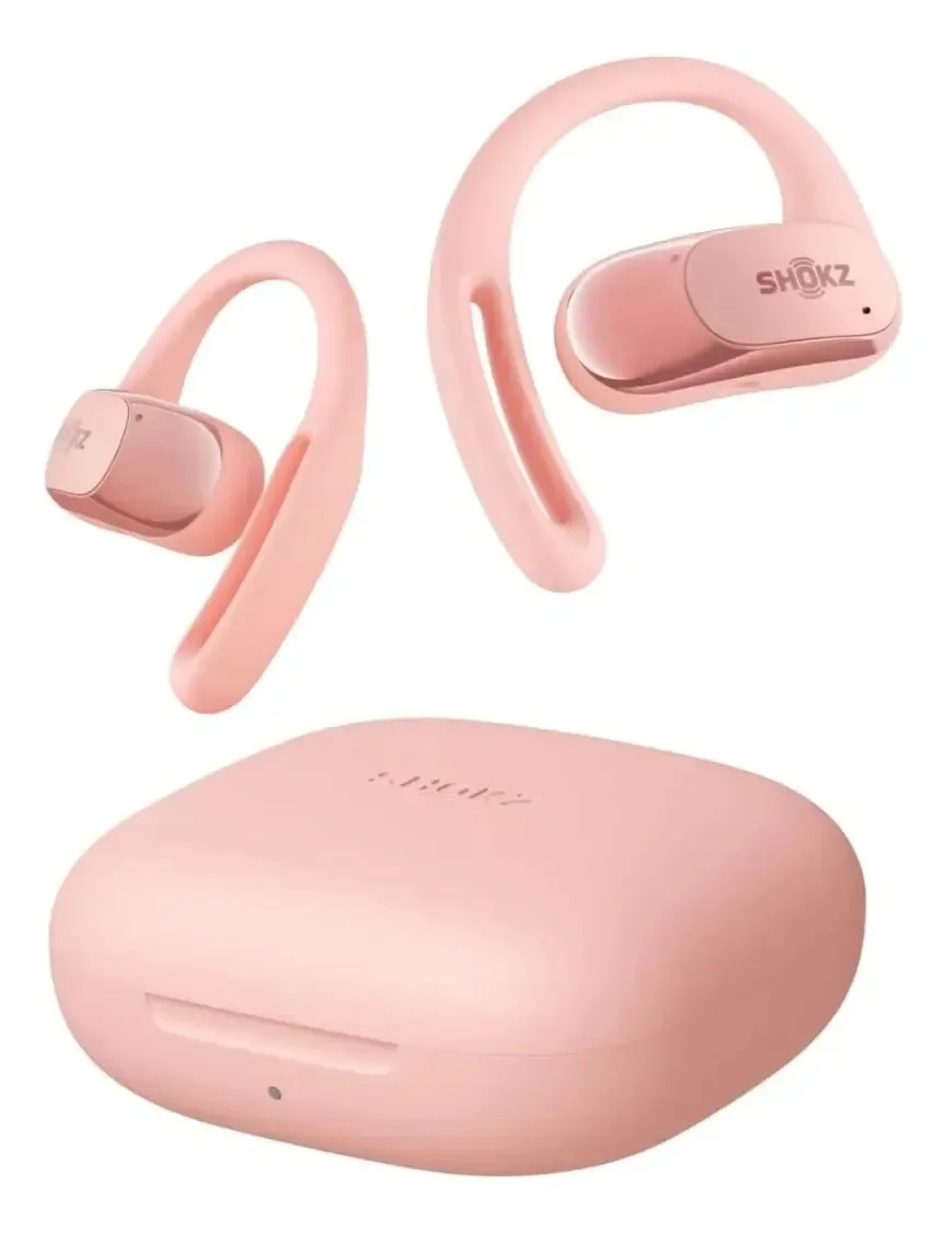 Fones De Ouvido Shokz Openfit Air Para Esportes Esportes Cor Rosa