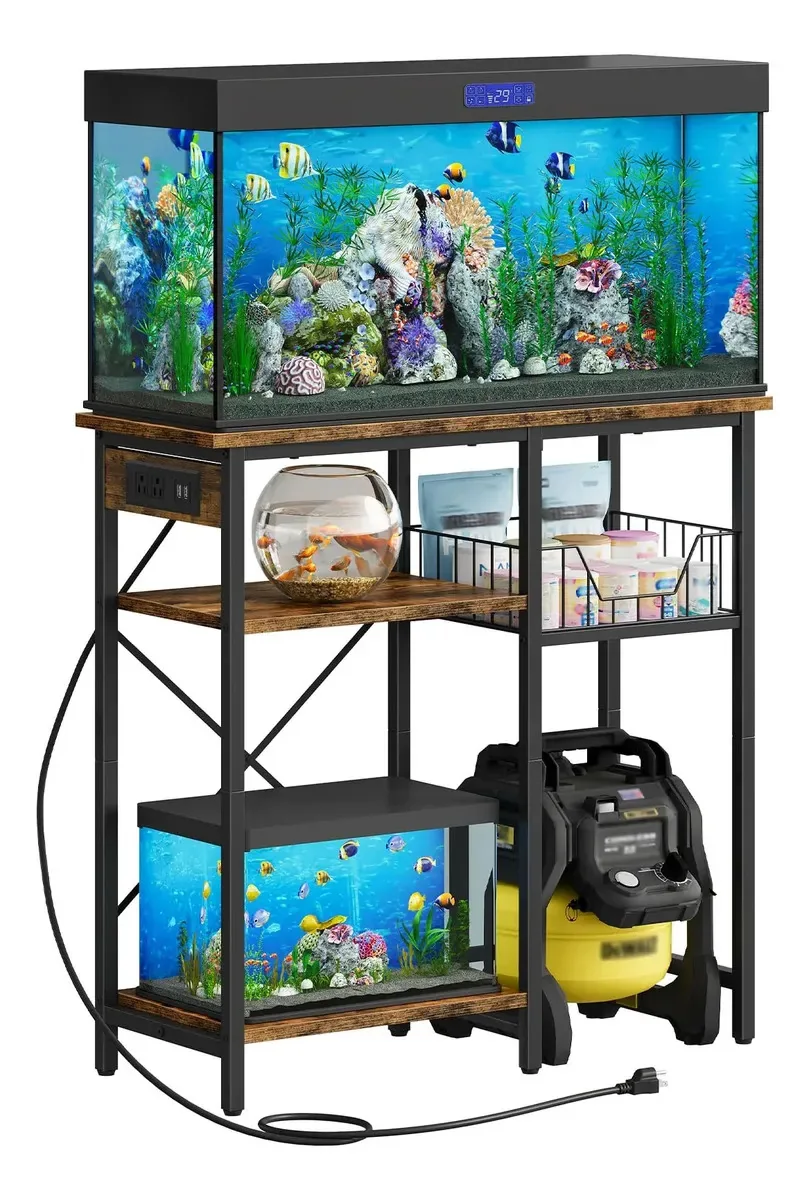 Suporte para aquário Choezon com tomada elétrica, 40-60 L