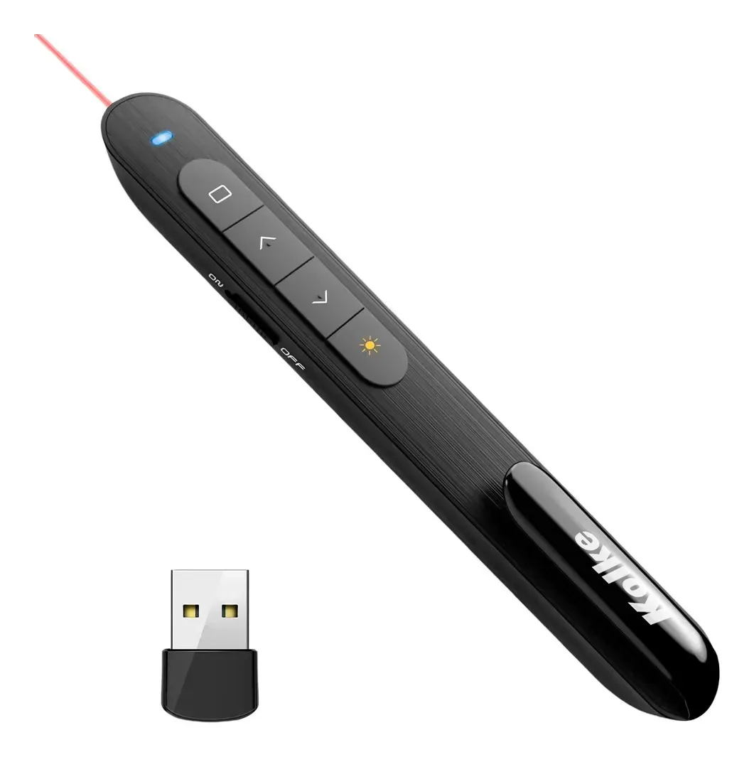 Alcance do apresentador Kolke Wireless Laser Pointer 100m Usb