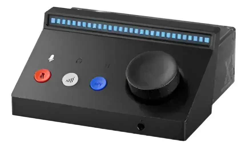 Interface de áudio Boya Interfaz audio Caster X1 5V preta 1ª geração