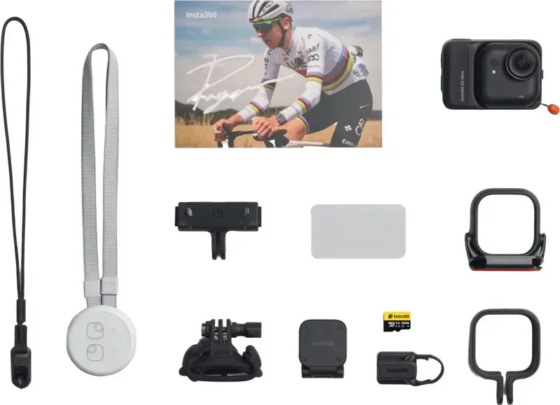Camera Insta360 Go Ultra 4k Kit Cycling Bundle Preta Preto