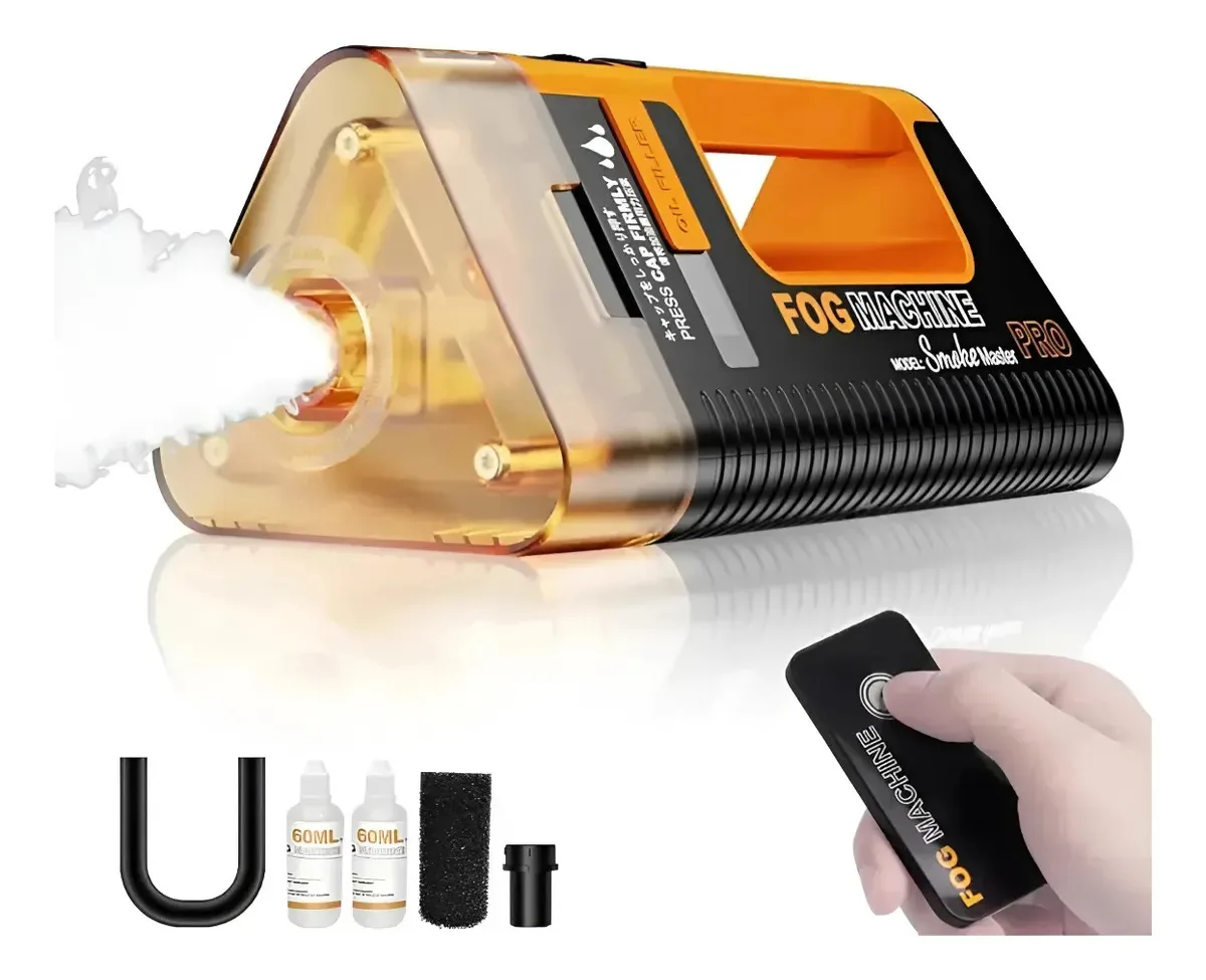 Máquina de fumaça portátil Smoke Master Pro 100w Lensgo Black/Orange
