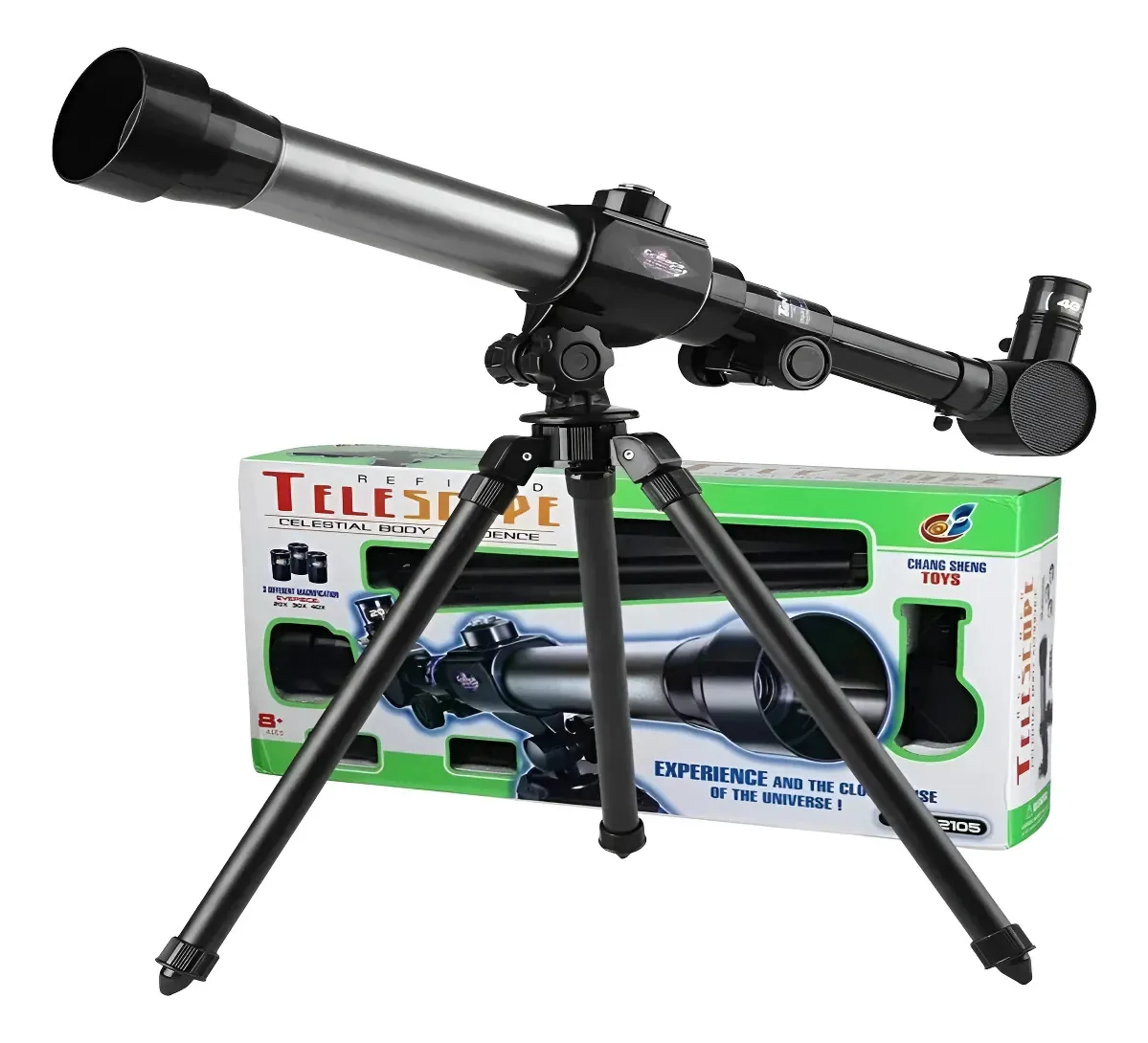 Telescópio Astronômico 40x Tripé Lunar Terrestre Completo