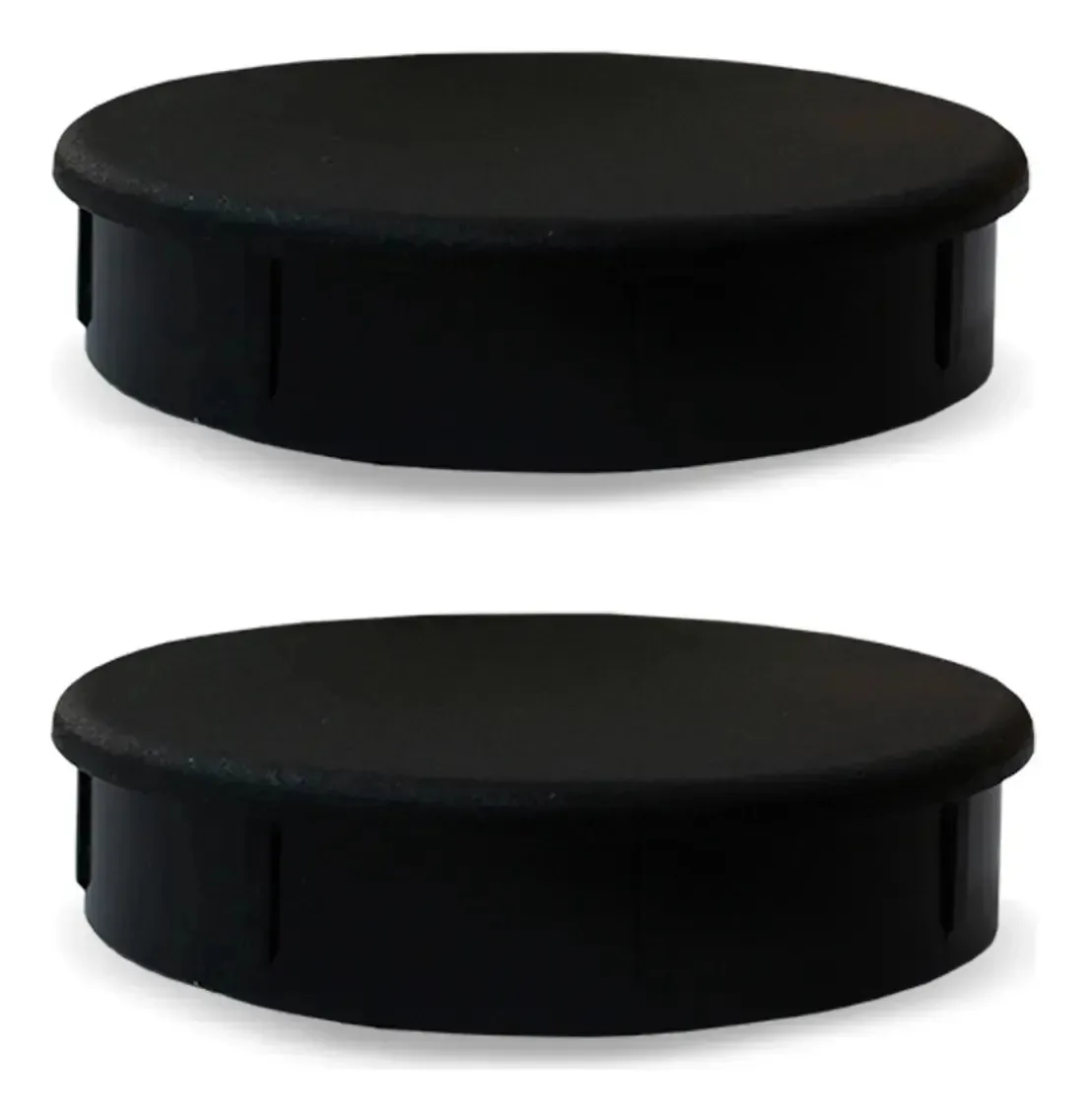Kit 2 Ponteiras Tubular Tampa 2 (50,80mm) Universal Preto Preto
