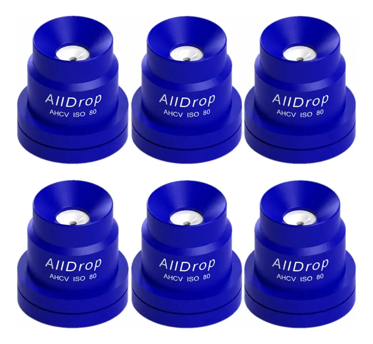 Kit 6 Bico Cone Vazio Pulverização Ahcv Azul