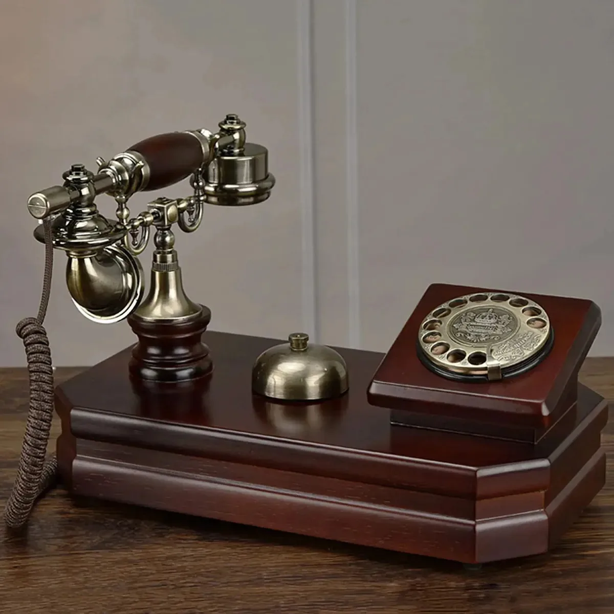 Telefone vintage Nwkhrso, telefone antigo, telefone fixo clássico europeu retrô, telefone com fio, telefone residencial para casa, escritório, hotel, etc.