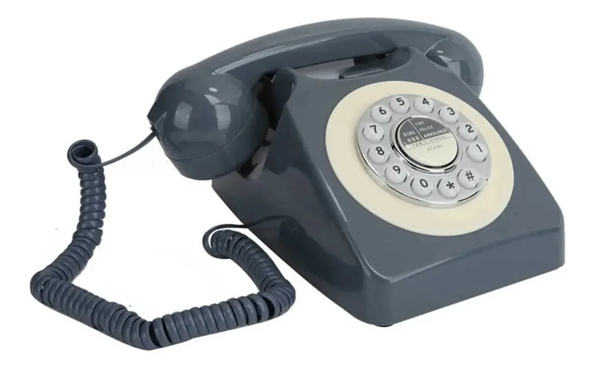Telefone de estilo retrô Nwkhrso, telefone de mesa com cabo, telefone vintage, telefone fixo, telefone antigo europeu para decoração de hotel, escritório doméstico