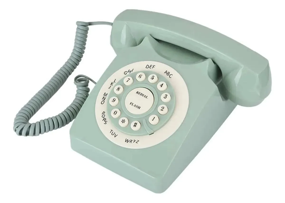 Telefone de mesa Nwkhrso com fio, telefone fixo para casa, escritório, negócios, hotel, estilo retrô vintage europeu, telefone antigo.