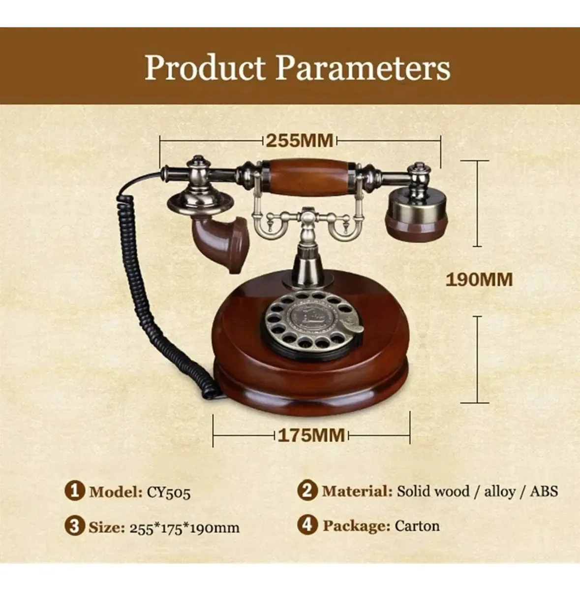 Ornamentos abstratos para escritório, jardim, sala de família, figuras em miniatura, telefone fixo criativo de estilo antigo para decoração de villa, telefone antigo com mostrador giratório,...