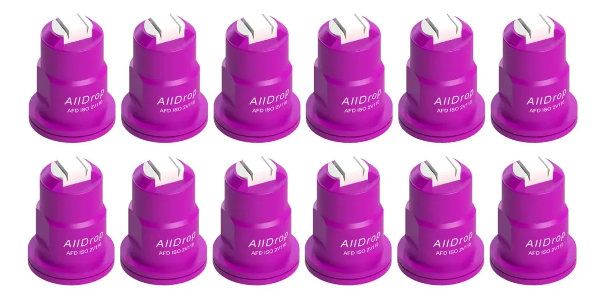 Kit 12 Bico Pulverização Leque Plano Anti Deriva 110° 04 Lilás