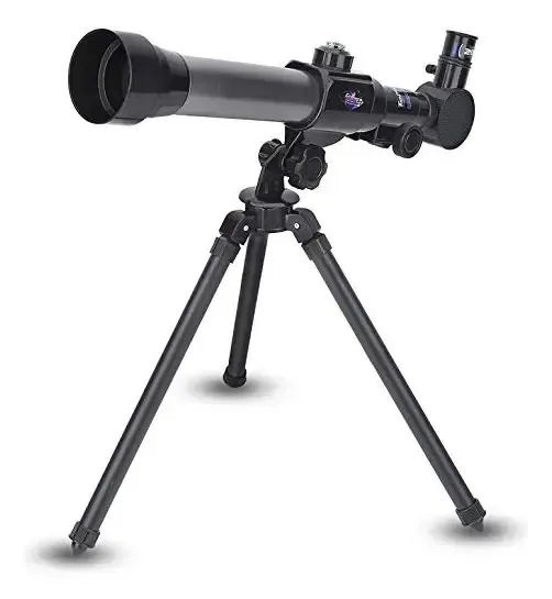 Telescópios Qiand Telescópio astronômico refrativo para crianças e iniciantes Brinquedo de telescópio espacial monocular para crianças com tripé educacional