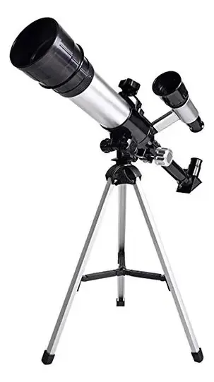 Telescópios Qiand Telescópio para crianças e iniciantes Telescópio astronômico Brinquedo científico educacional para crianças Telescópio refrator leve com tripé