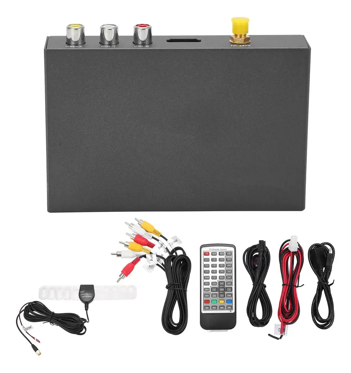 Caixa de sinal de TV, caixa receptora de TV digital de carro de até 4,5 w para acessórios de carro