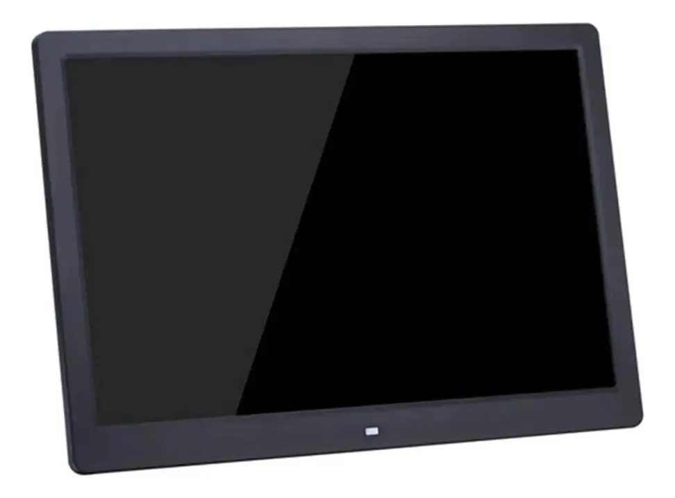 Moldura fotográfica digital Spacmirrors de 13,3 polegadas, reprodutor de mídia publicitária 1280* 800, máquina de publicidade com tela HD, reprodutor de MP3/foto/vídeo com controle remoto (preto)
