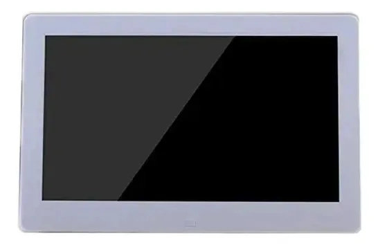 Moldura fotográfica digital Usmask Spacmirrors, máquina publicitária de álbuns de fotos eletrônicos ultrafina de alta definição e borda estreita de 7/8/10 polegadas para decoração de casa