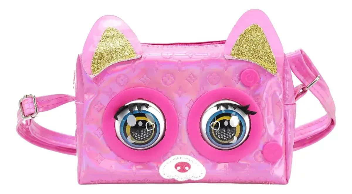 Purse Pets Flickering Wallet, efeitos sonoros, modo toque, rosa