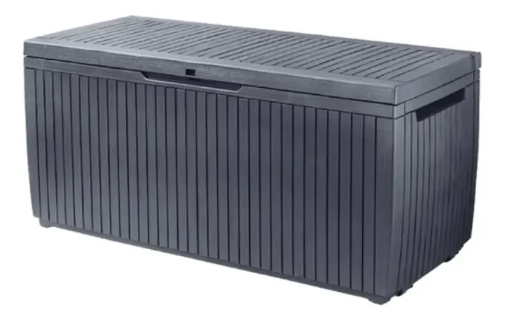 Baú Multiuso Guarda Objetos Springwood 305l - Preto Preto