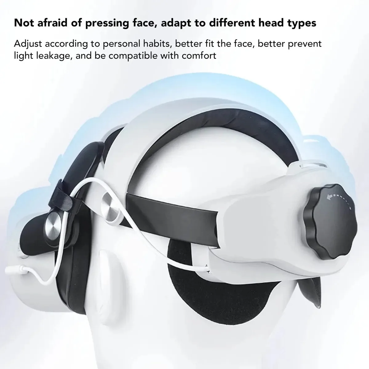 Alça ajustável para headset de realidade virtual Broleo, compatível com headsets domésticos de realidade virtual de 5300mAh (tipo de bateria MQ2).