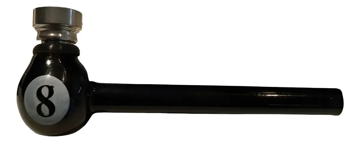 Esfera de vidro Pipe Bong 8 modelo 8319c 12 cm Bola 8 8319c preta