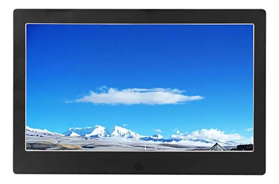 Moldura fotográfica digital Spacmirrors, moldura fotográfica digital de 10 polegadas, máquina multifuncional de publicidade em vídeo HD, suporte eletrônico para álbum de fotos, display HDMI,...
