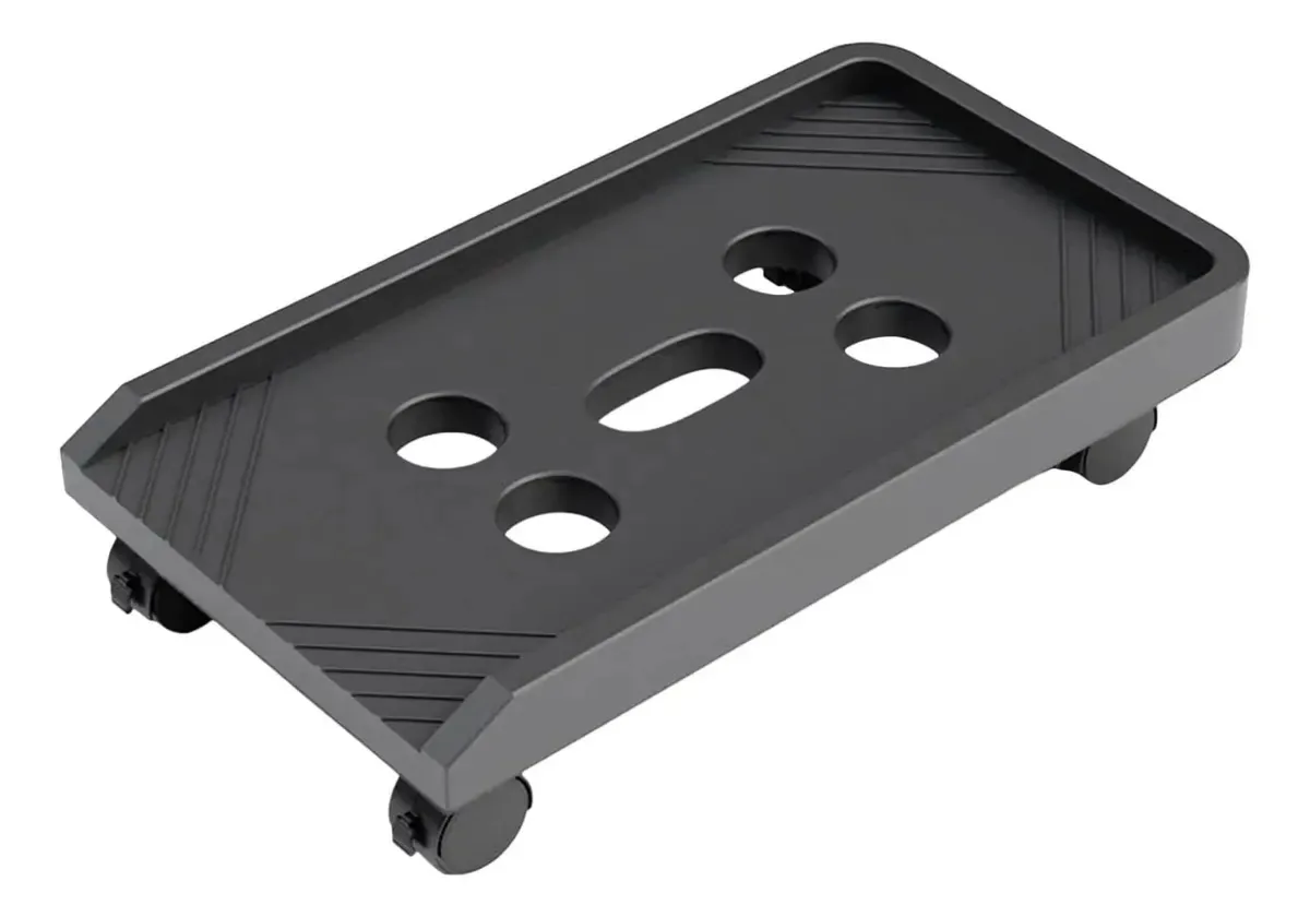 Suporte de CPU Urgdwekjy, suporte de CPU embaixo da mesa, estojo de PC com 4 rodas giratórias, suporte de carrinho móvel PC Tower, suporte de carrinho móvel, prateleira protetora de CPU, suporte de...