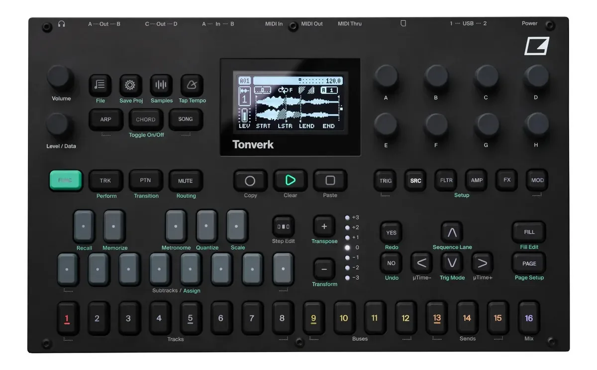 Sintetizador polifônico Elektron Tonverk Multiampler