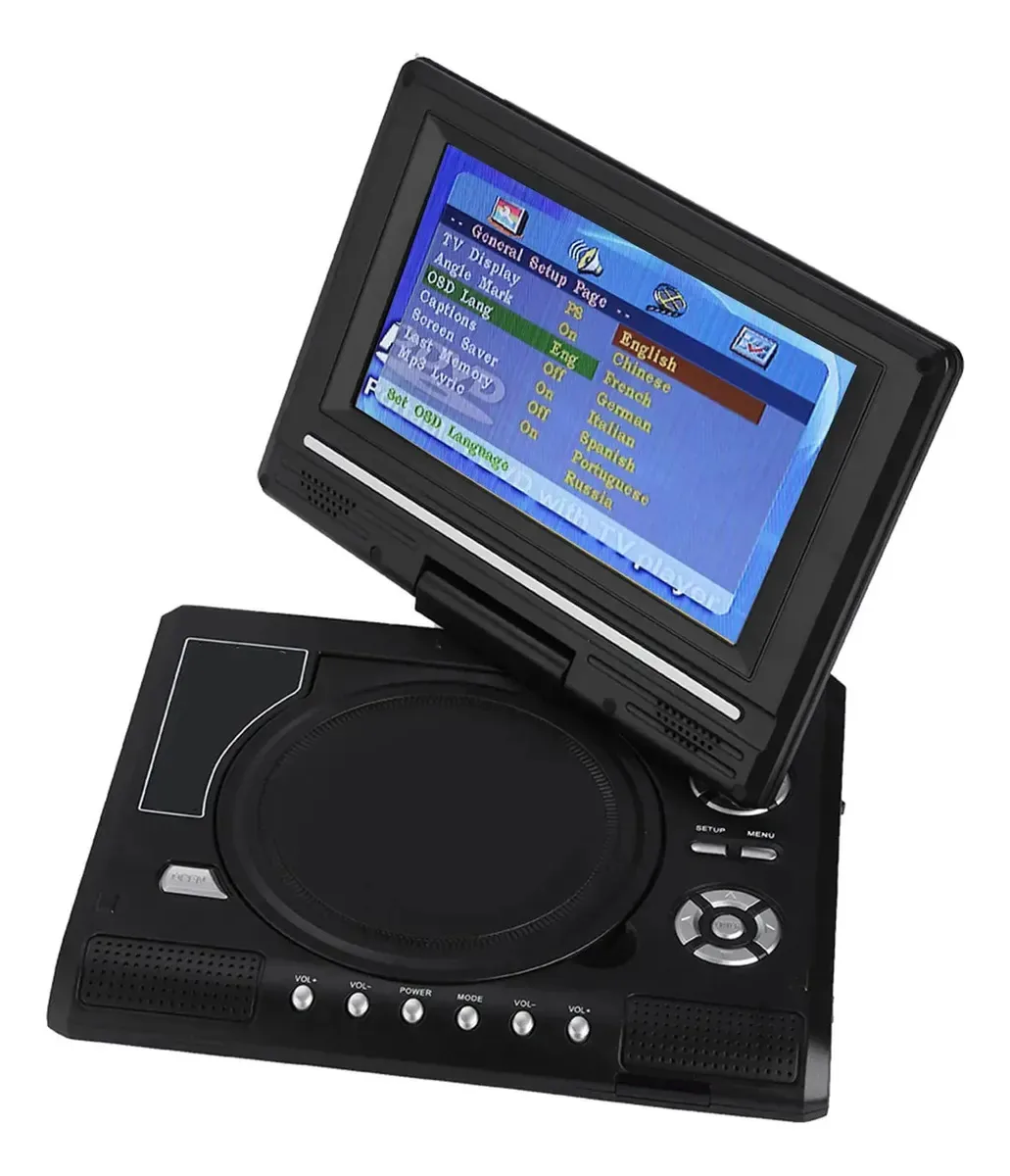 Leitor de TV Airshi Car, leitor de cartão embutido, reprodutor de DVD portátil de 7 polegadas, casa móvel para carro (US Plug) Uu.)