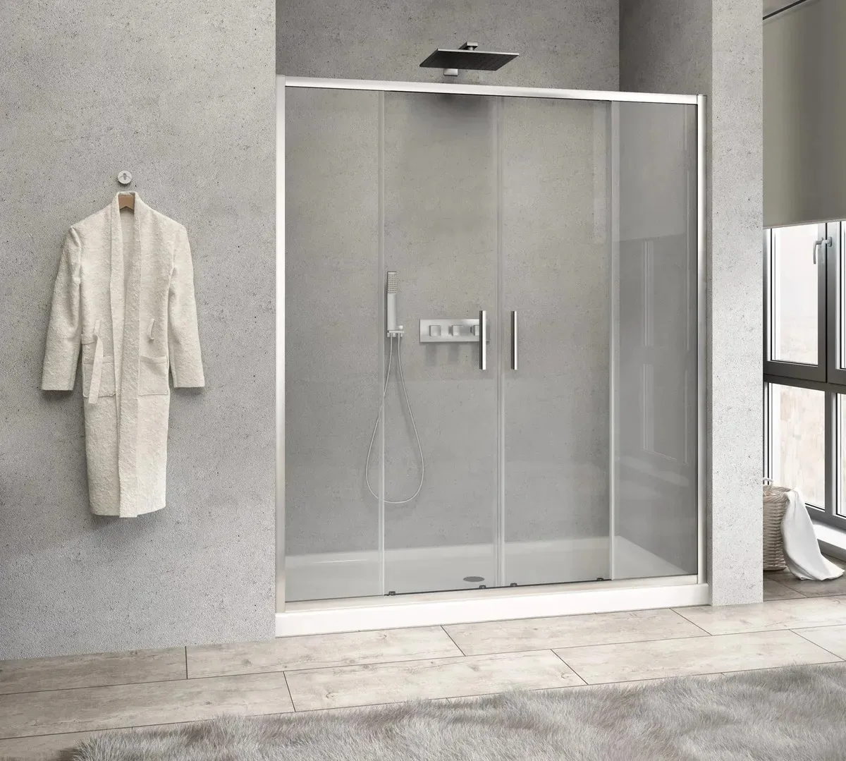 Tela deslizante de abertura central premium 180x190 cm