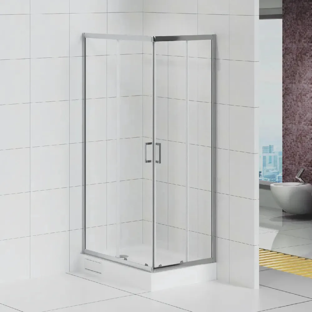 Cabine de duche com base retangular 100x70 cm | Duschy