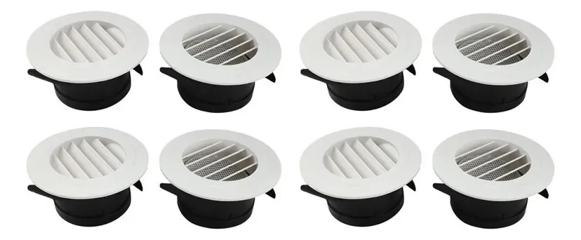 Grelha de ventilação de 4 polegadas de 8 peças, tampa