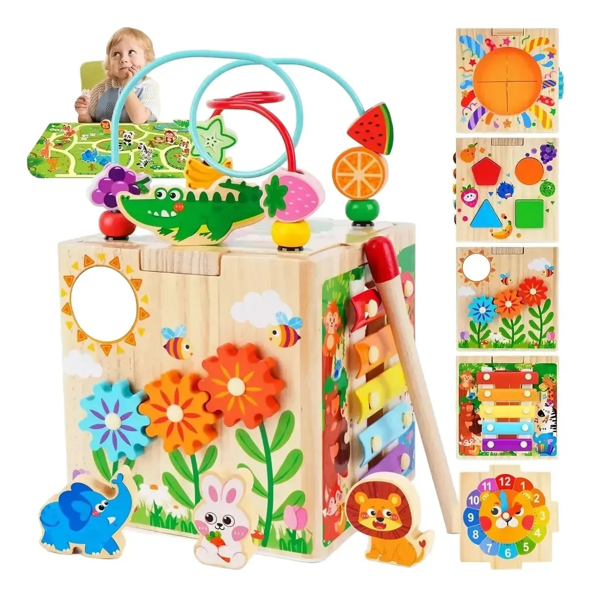 Brinquedos educativos Montessori para crianças