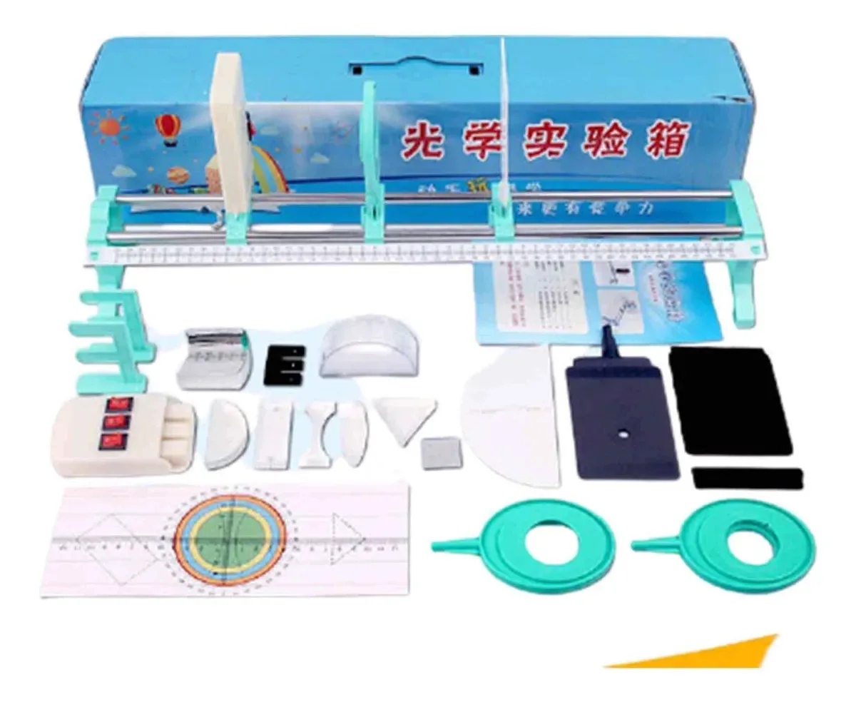 Conjunto de bancada óptica Yotat, banco de imagens ópticas de orifícios pequenos, instrumentos ópticos de aprendizagem, equipamento de ensino - Caixa de experimentos de óptica física
