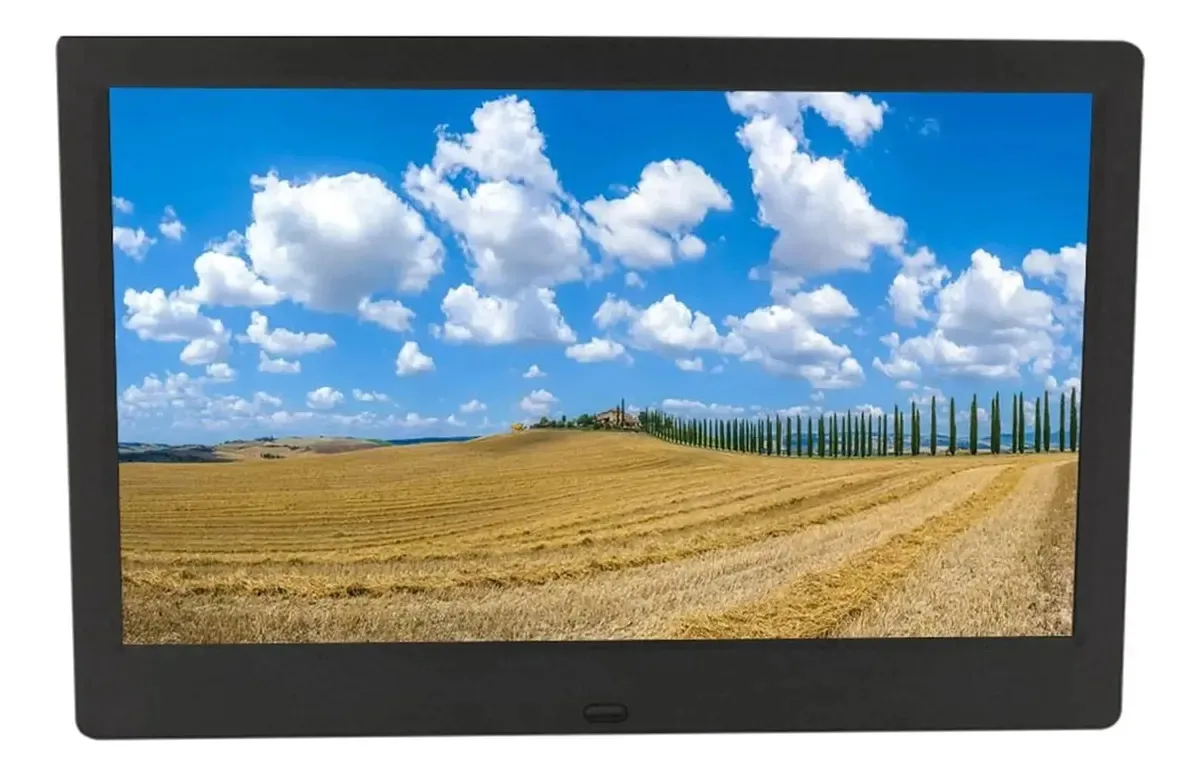 Jdxqbld Porta-Retrato Digital de 10 Polegadas, Alta Definição 1024 × 600, Álbum de Fotos Eletrônico, Máquina de Publicidade, Proporção 16:9