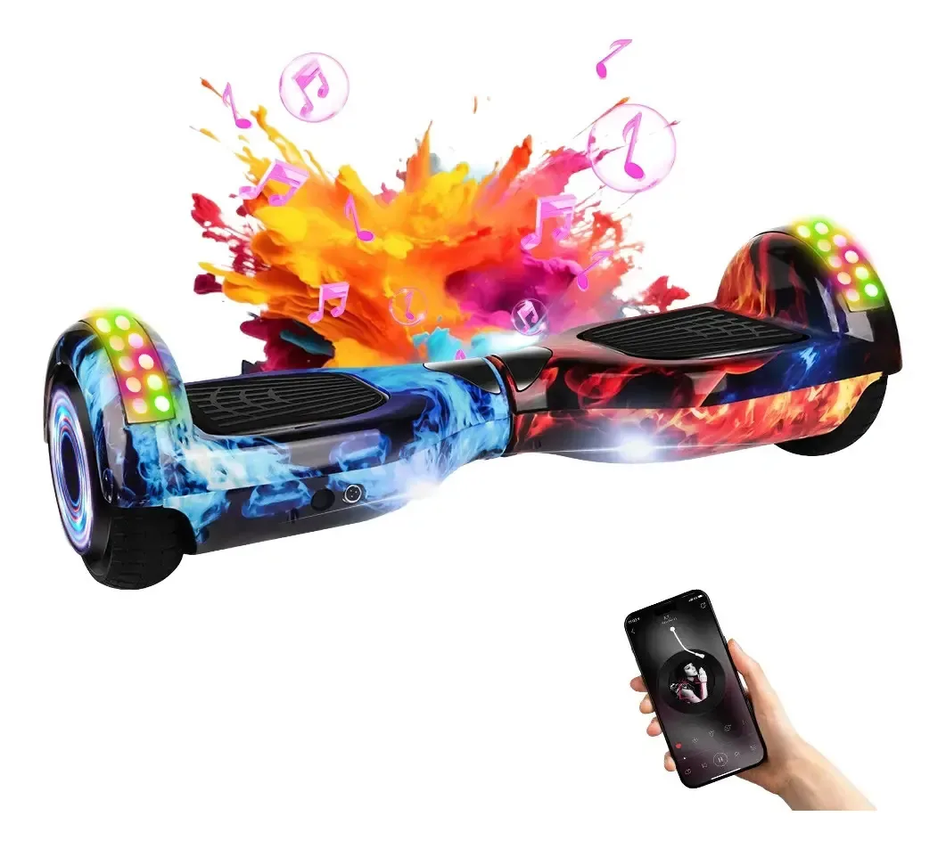 6.5 Hoverboard , Hoverboard Elétrico Para Crianças, Presente Galaxia
