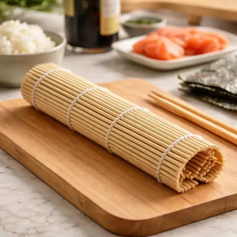 Tapete de sushi de bambu 23x23,5 cm