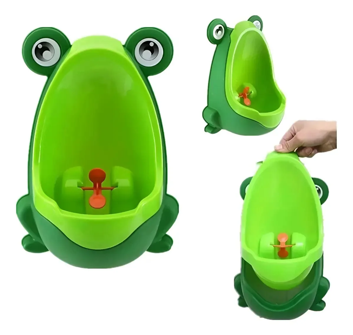 Pinico Sapinho Mictorio De Parede Portatil Troninho Meninos Verde
