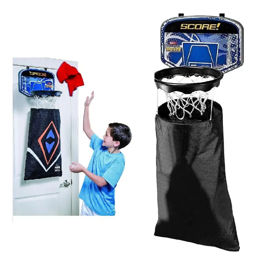 Cesto Infantil E Tabela Basquete Porta 2 Em 1 Hamper