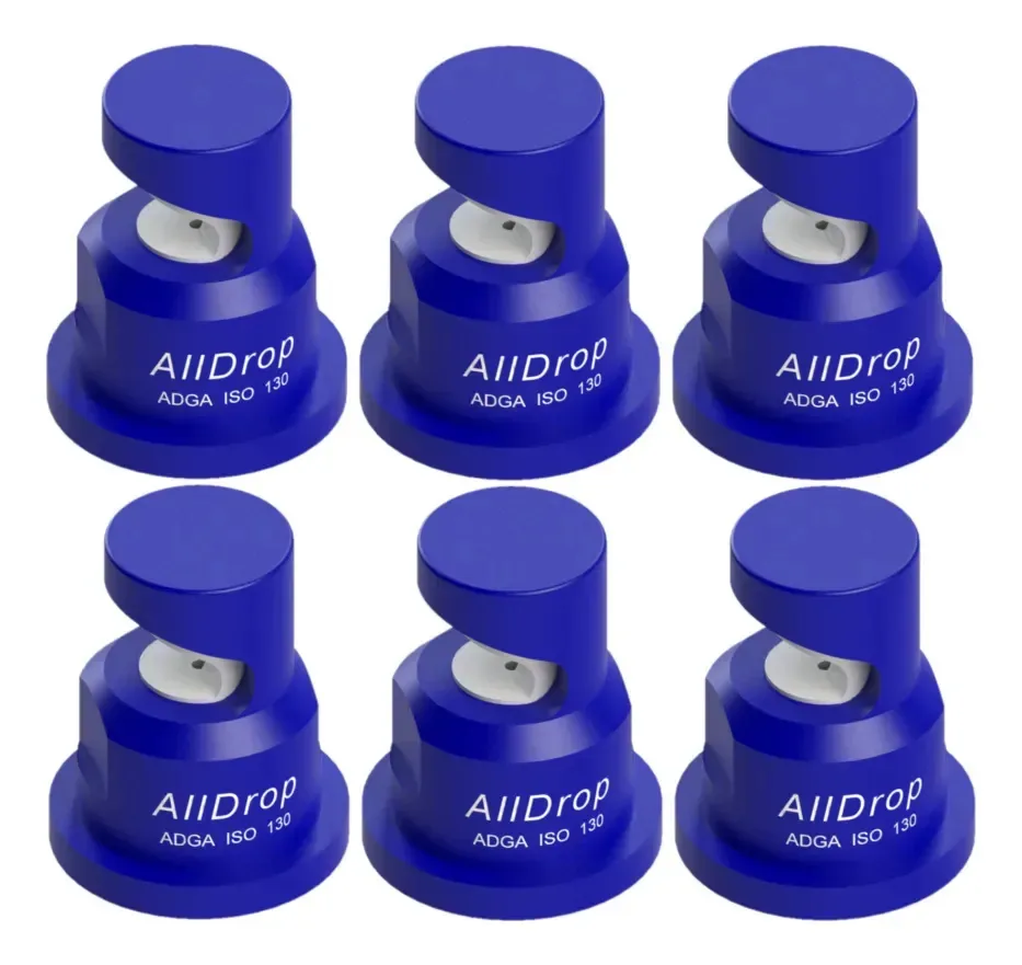 Kit 6 Bicos De Pulverização Defletor Plano 130° Azul