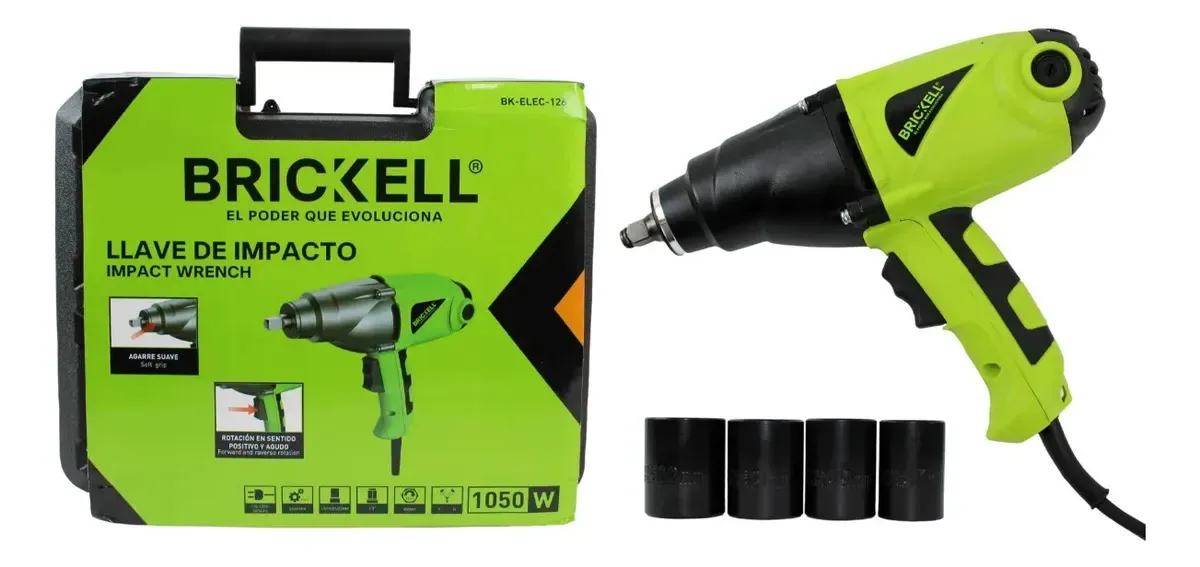 Acessórios para chaves de impacto elétricas Brickell 1050w 450 Nm