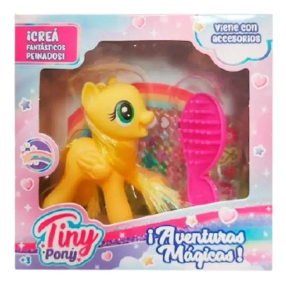 Aventuras mágicas de Tiny Pony com acessórios e adesivos