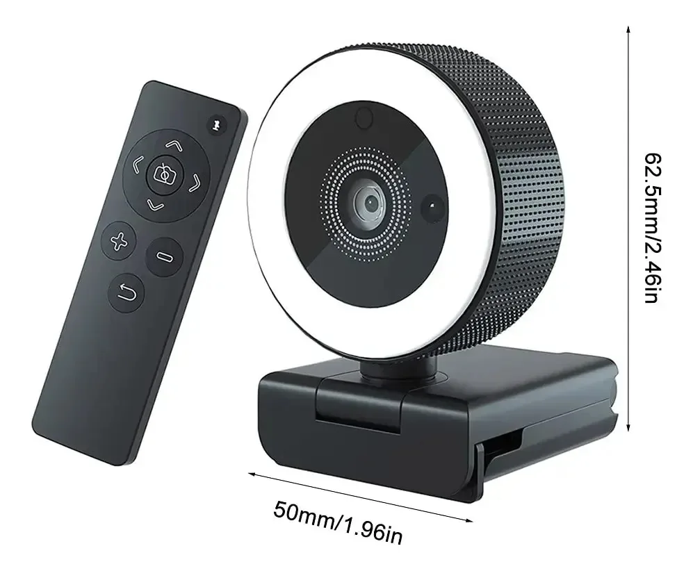 Webcam Pipl Usb 2k Câmera de 30 fps com microfone Webcam de foco automático para laptop, reunião, streaming USB, webcam, conecte e dobre
