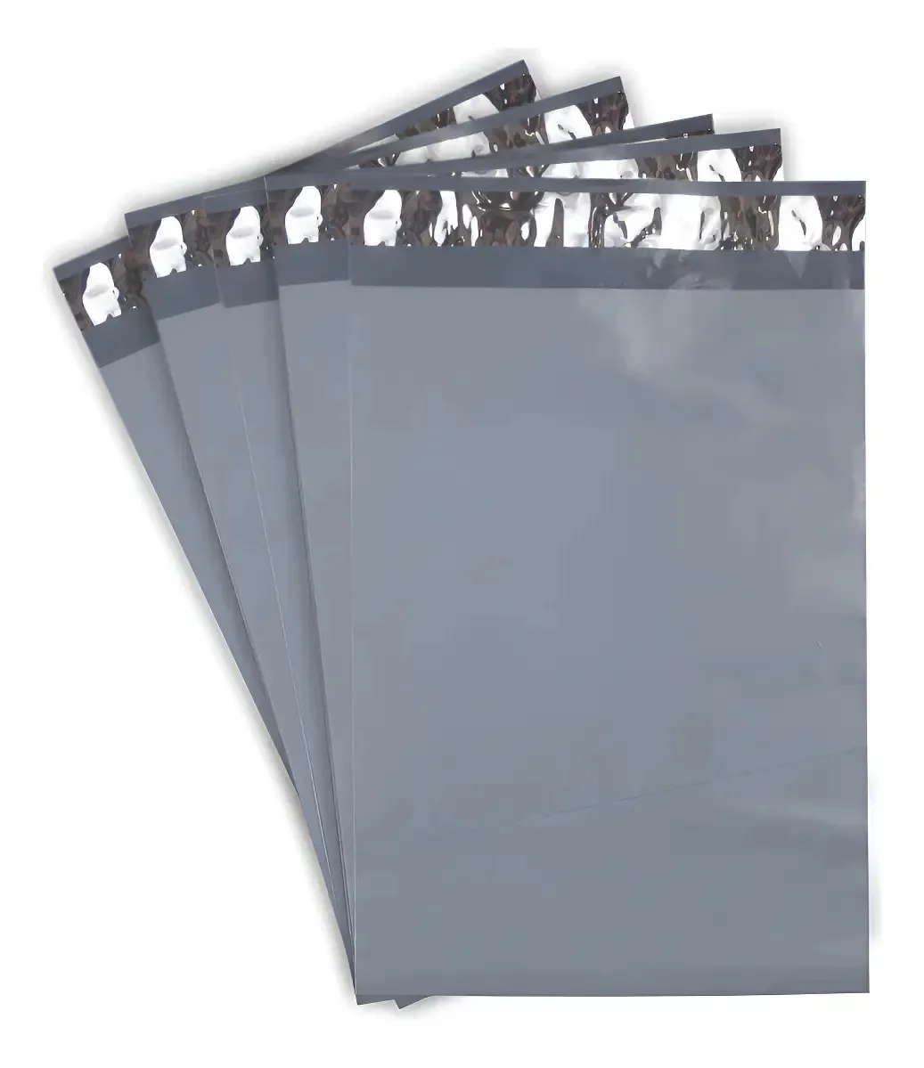 100 embalagens recicladas, envelopes, 48 x 60 cm, cinza