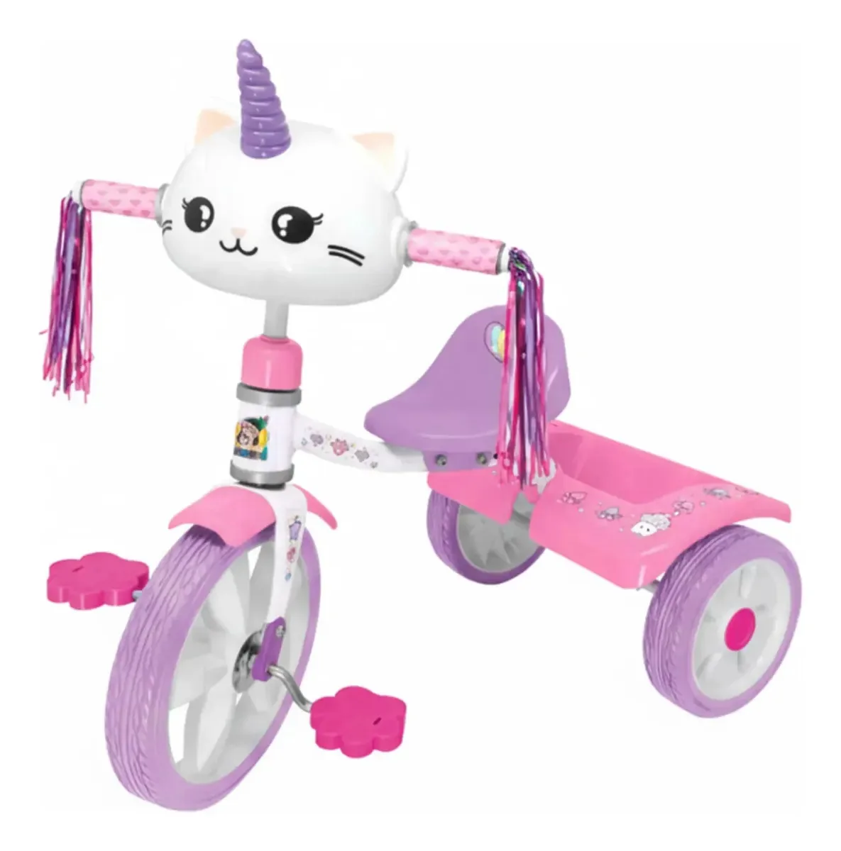 Tricycle Patin Trunk Trunk 3d rosa roxo Apache Black