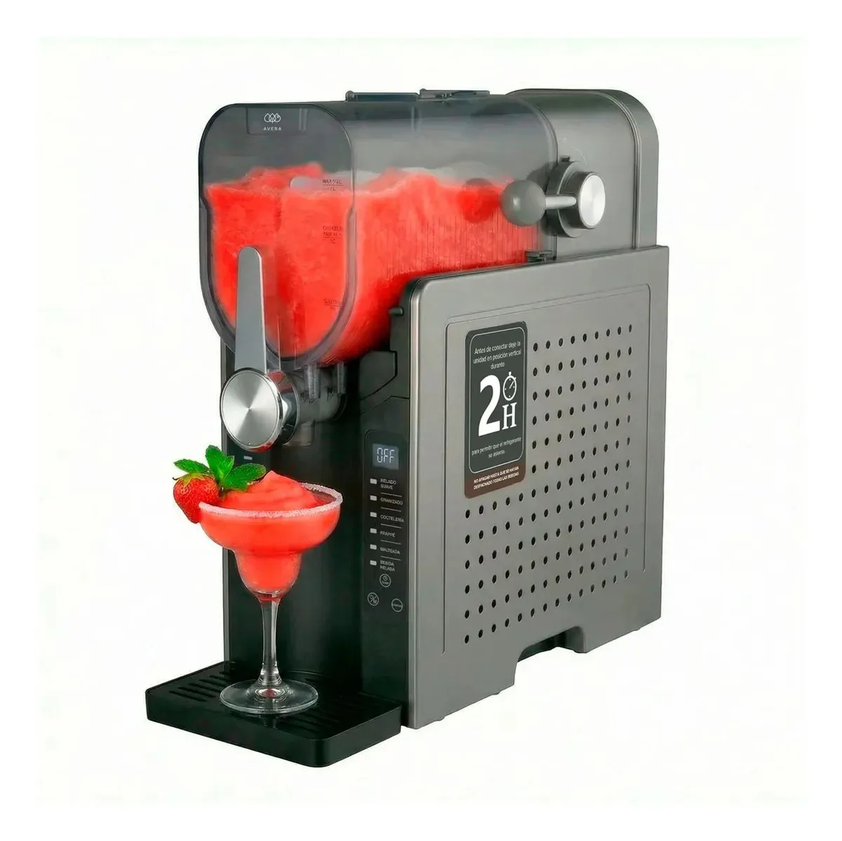 Frappes e máquina de raspagem de 1,6 L com 6 programas Avera Black 60 Hz