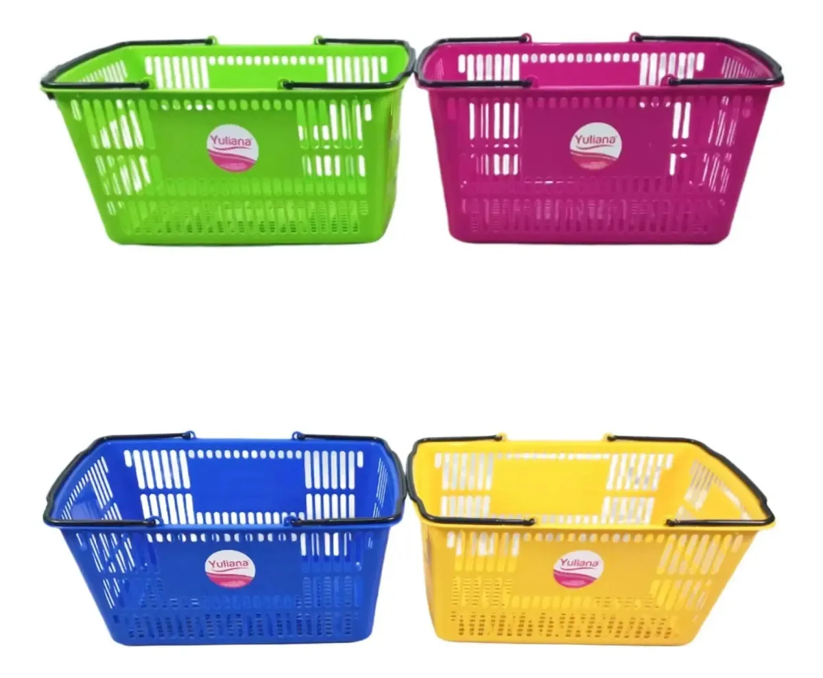 Grande cesta de compras de autoatendimento (5 peças) em cores
