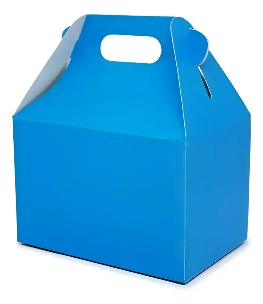 20 caixas de almoço, mini cores, cor azul