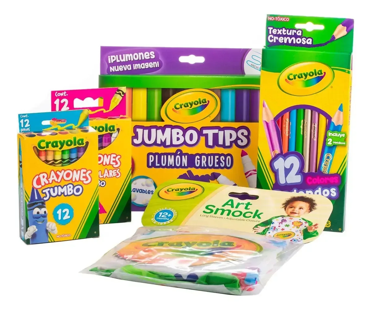 Kit escolar pré-escolar Crayola de 5 peças